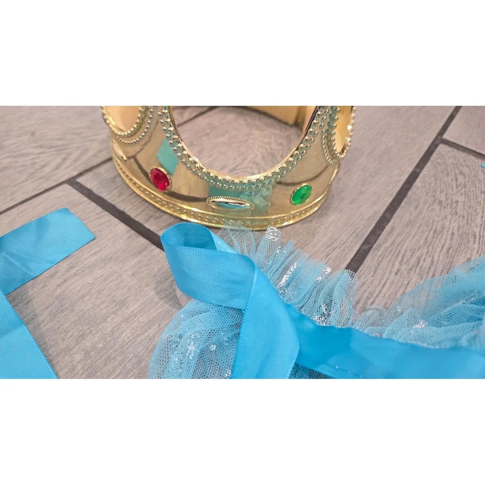 Costume Bundle-Disney Princess Frozen Anna Elsa Mermaid Tutu Cape Crown Costume